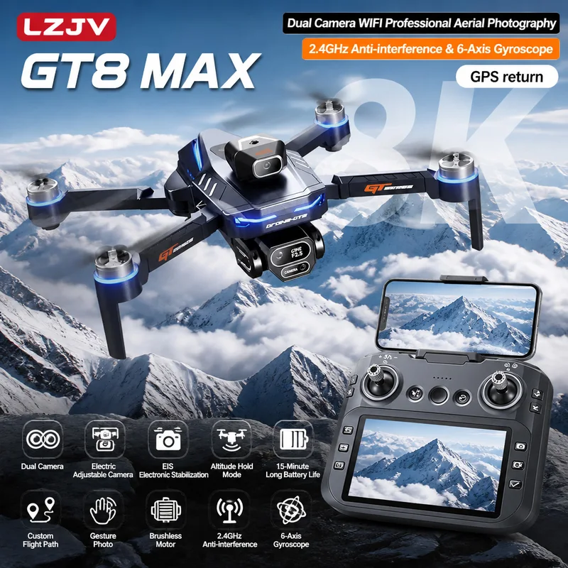 Drone Multispectral - GT8 Max Opvouwbare Drone 8K HD
