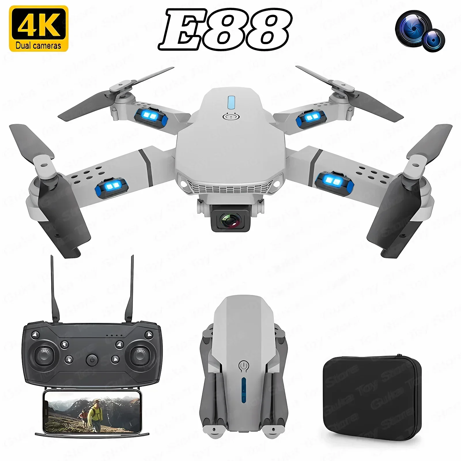 Drone Cinematic - E88 Pro WIFI FPV Drone Groothoek