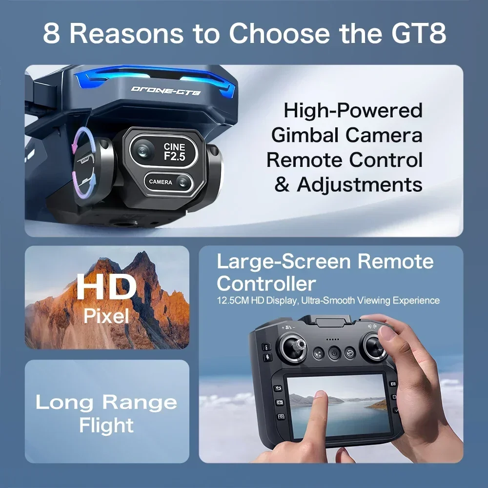 Drone 4K HD GT8 Camera Obstake - Drone Multispectral recensie en prijs