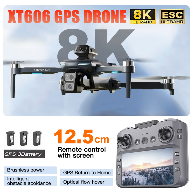 XT606 MAX 3 batterij Drone 4k  - Drone Multispectral recensie en prijs