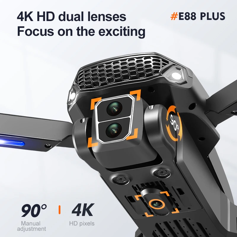 Nieuwe E88 Plus Quadcopter Dro - Drone Cinematic recensie en prijs