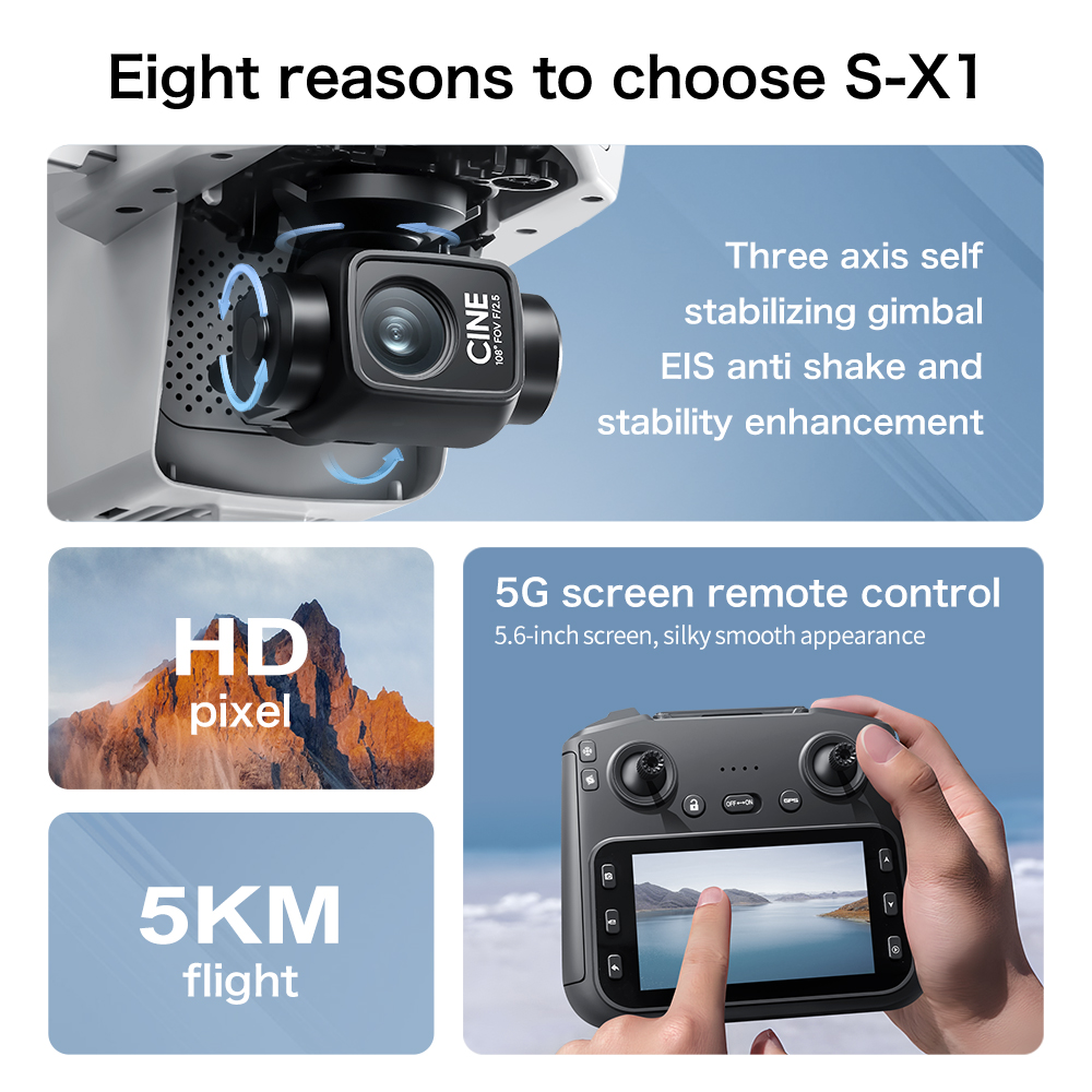 Top Deal S-X1 MAX GPS Drone 3- - Drone Multispectral recensie en prijs